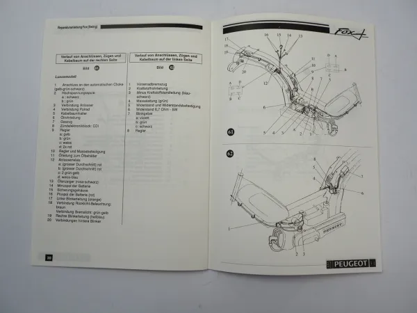 Peugeot FOX Hercules SWING 50 Mofa Moped Reparaturanleitung Werkstatthandbuch