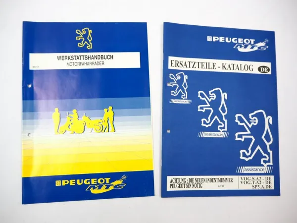 Peugeot MTC SP3A VOGSA2 VOGTA2 Mofa Werkstatthandbuch Ersatzteilliste 1993