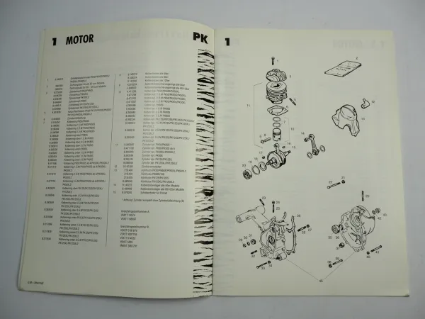 Piaggio Vespa PK 50 80 125 S XL XL2 Motorroller Ersatzteilliste 1993