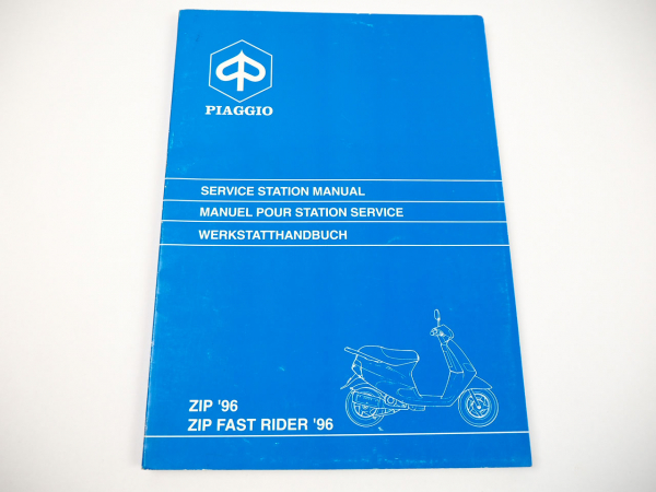 Piaggio Zip1996 und Zip Fast Rider Modell 1996 Werkstatthandbuch Nachtrag