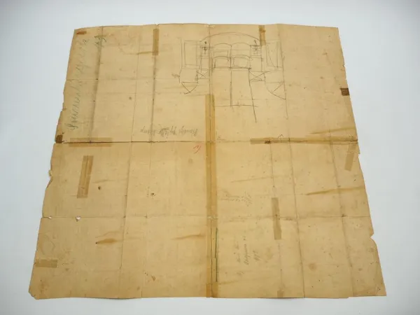 Plan Heizungsanlage 1899 Villa Felix Braidt Wiesbaden Maschinenfabrik Philippi
