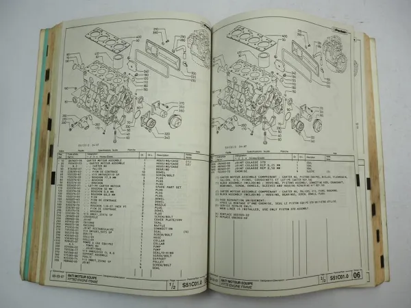 Poclain 81 P P4A Bagger Pieces de Rechange Parts Catalog Ersatzteilliste 1987