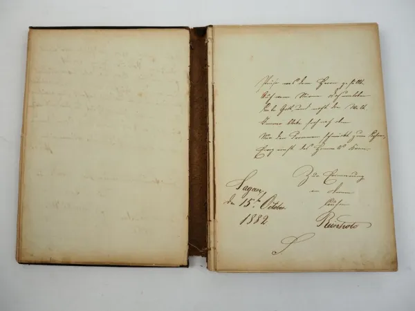 Poesie Album Minka Hoffmann 1878 Bromberg Bydgoszcz Westpreußen
