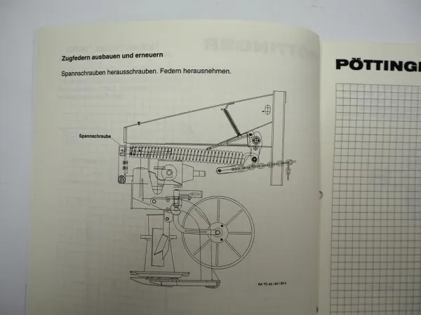 Pöttinger CAT Nova 260 front PSM 361 Mäher Reparaturanleitung Werkstatthandbuch