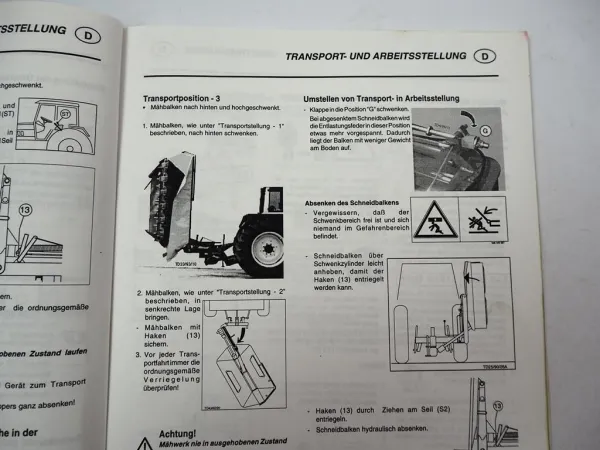 Pöttinger CAT Nova 290 PSM358 Mäher Betriebsanleitung Ersatzteilliste Reparatur