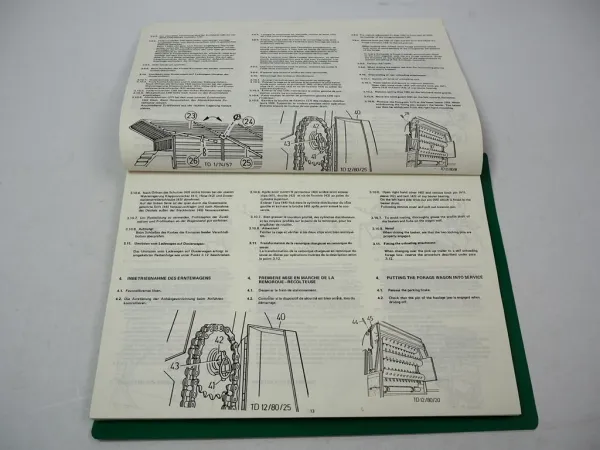 Pöttinger EW I II III Erntewagen Ladewagen Betriebsanleitung Ersatzteilliste 1982