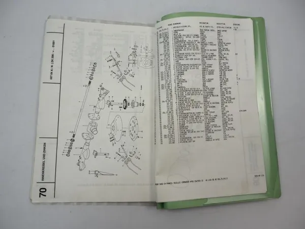 Pöttinger HIT64 N A Typ ZK206 Zettkreisel Betriebsanleitung Ersatzteilliste 1990