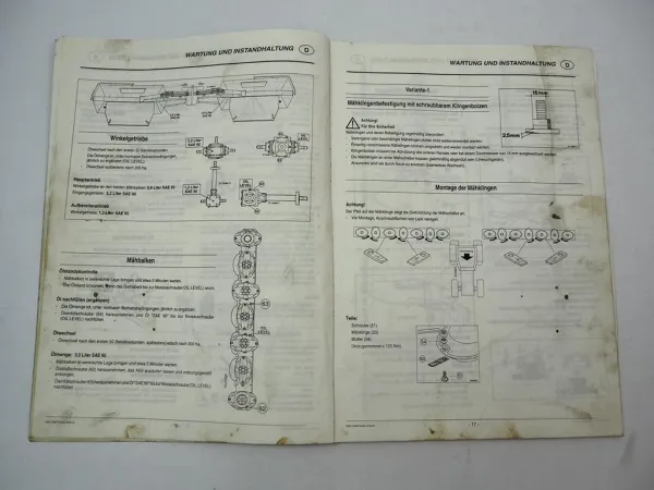 Pöttinger Multicat 780 PSM359 Scheibenmäher Betriebsanleitung Ersatzteilliste