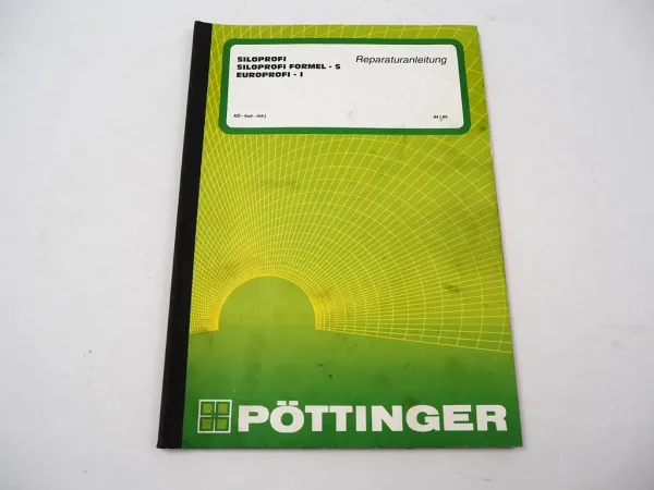 Pöttinger Siloprofi Formel S Europrofi Ladewagen Werkstatthandbuch 1994/95