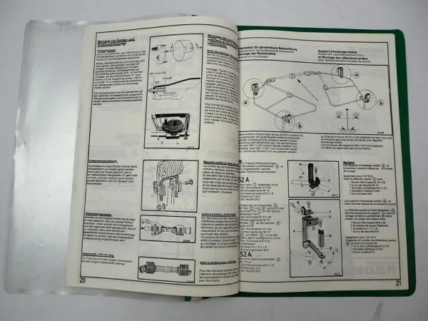Pöttinger ZK52 A HN Hydro Zettkreisel Betriebsanleitung Ersatzteilliste 1980er J.