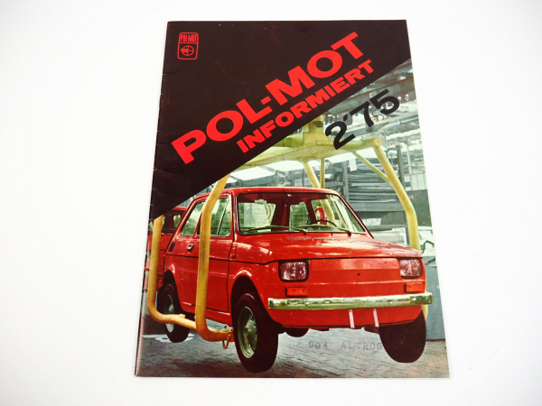 Pol Mot Technische Informationen Polski Fiat PKW Star200 LKW Prospekt 1975