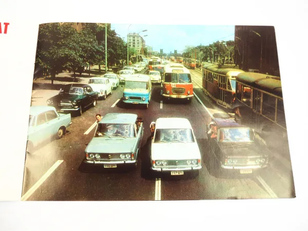 Polski Fiat 125p PKW Prospekt 1968 in Englisch