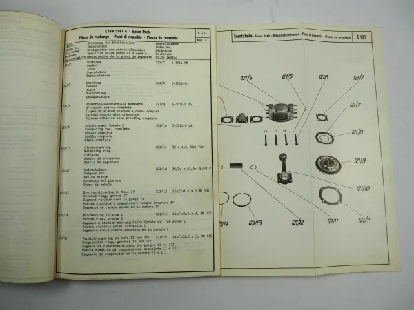 Pony 65 Kompressor Ersatzteilliste Spare Parts List Pieces de rechange