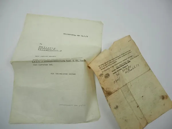 Porsche 356 Einbauanweisung Bauartengenehmigung Oris Anhängevorrichtung E19 1963