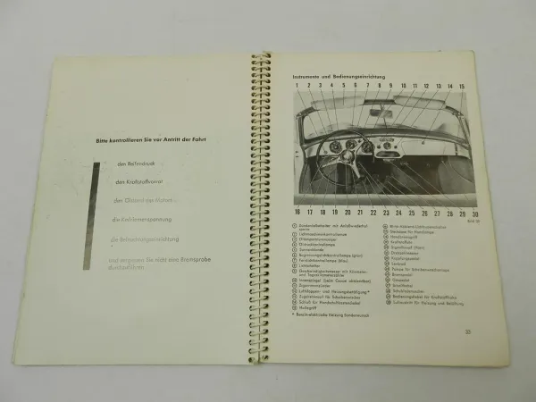 Porsche 356B Betriebsanleitung Bedienung Wartung Schaltplan 1963