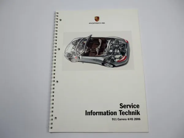 Porsche 911 Carrera 4S Service Information Technik 2006 Englisch