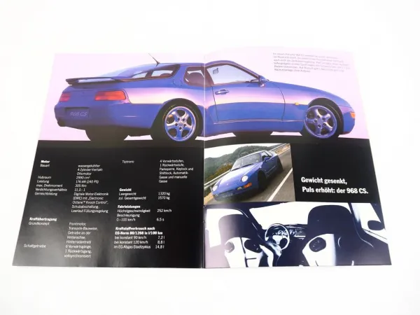 Porsche 911 Carrera 928 968 Prospekt 1994