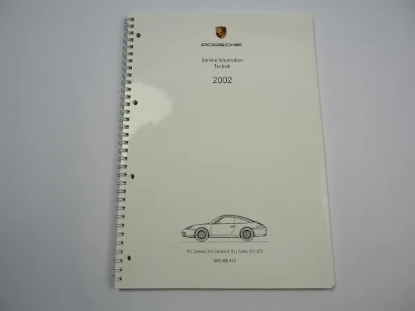 Porsche 911 Carrera Carrera 4 Turbo GT2 Service Information Technik 2002