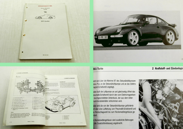 Porsche 911 turbo Service Information Technik Schulung 1996