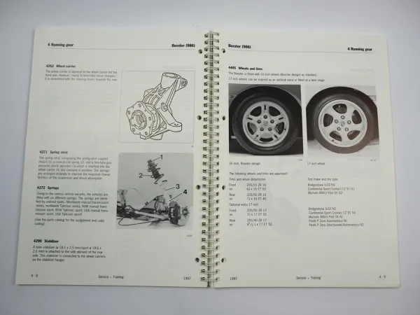 Porsche Boxster Service Information Technik 1997 Englisch