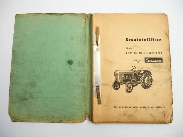 Porsche Diesel AP18 AP22 Standard Schlepper Ersatzteilliste 1959