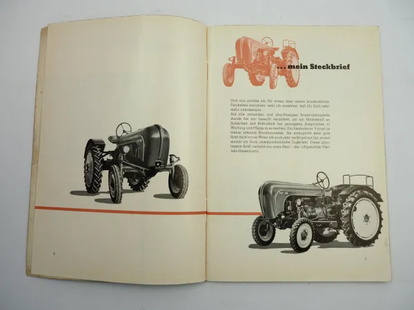 Porsche Diesel AP18 Standard Schlepper Betriebsanleitung Bedienung 1957