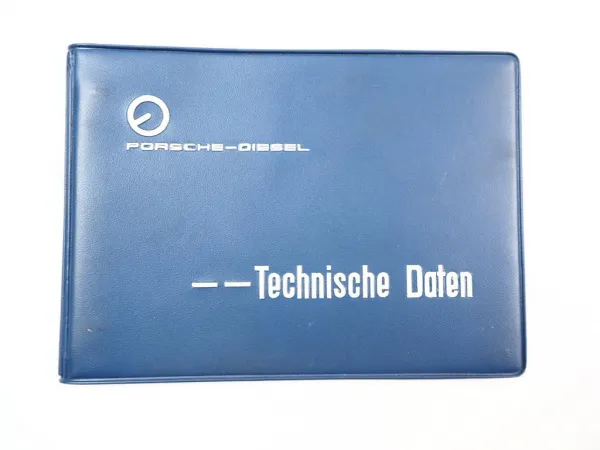 Porsche Diesel Kundendienst Werkstatt Taschenbuch Technische Daten ca. 1955