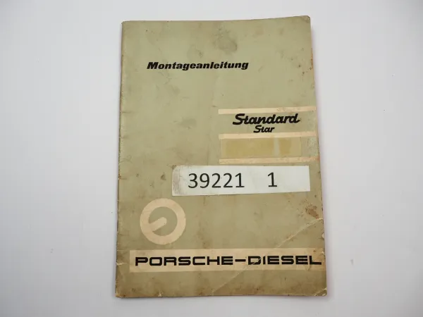 Porsche Diesel Standard Star Montageanleitung Werkstatthandbuch 1961