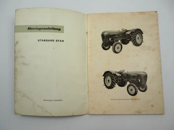 Porsche Diesel Standard Star Montageanleitung Werkstatthandbuch 1961