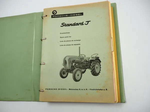 Porsche Diesel Standard T Schlepper Ersatzteilliste Parts List 1960/61