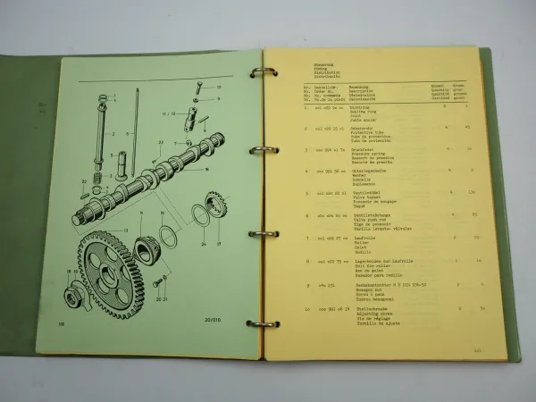 Porsche Diesel Standard T Schlepper Ersatzteilliste Parts List 1960/61