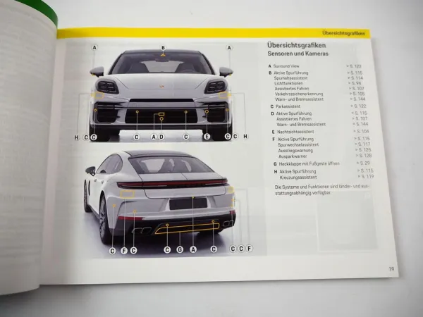 Porsche Panamera Betriebsanleitung Bedienungsanleitung Bordbuch 6/2024