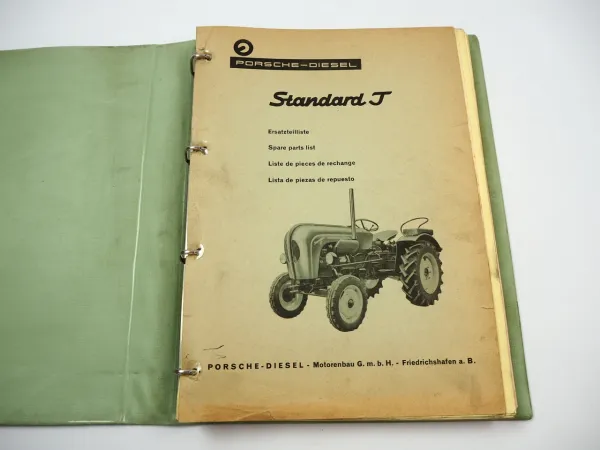 Porsche Standard T Diesel Schlepper Ersatzteilliste Ersatzteilkatalog 1960