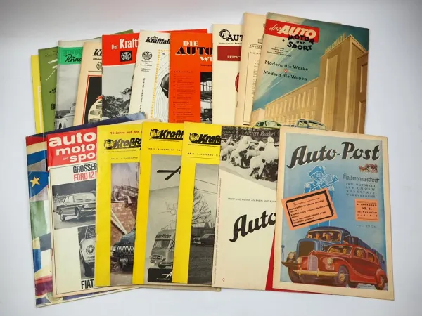 Posten 20x Zeitschriften Thema Auto 1950/60er Jahre