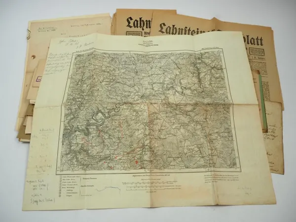 Posten Belege Briefe Zeitung Dokumente Limburg Lahnstein 1811 bis 1930