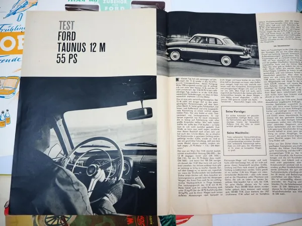 Posten Ford 11x Prospekt z.B. Taunus Zubehör 1950/60er Jahre