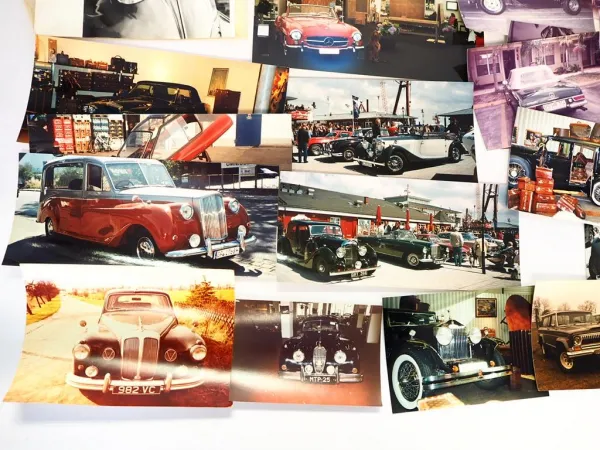 Posten Fotos PKW Mercedes Jaguar Rolls Royce 50 Stück