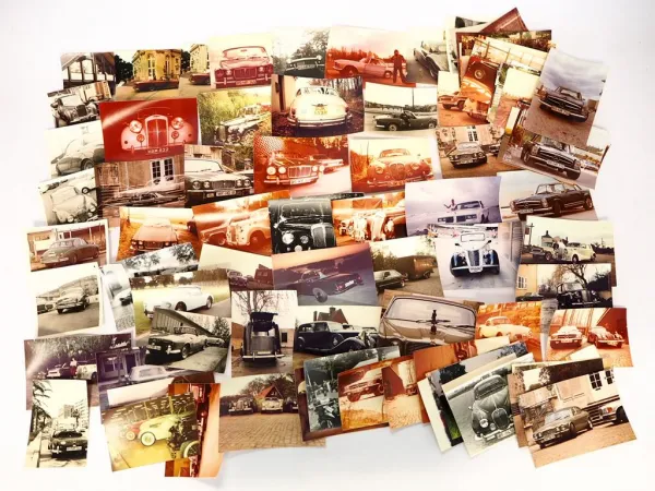 Posten Fotos PKW Mercedes Jaguar Rolls Royce 96 Stück