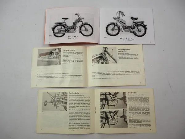 Posten Hercules Mofa Fahrrad 2x Prospekt 3x Betriebsanleitung 1970/80er Jahre