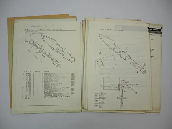 Posten John Deere Landmaschinen Kundendienst Nachrichten ca. 1968 bis 1970