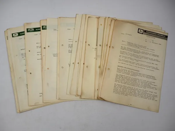 Posten John Deere Schlepper Mähdrescher Kundendienst Nachrichten 1967 bis 1969
