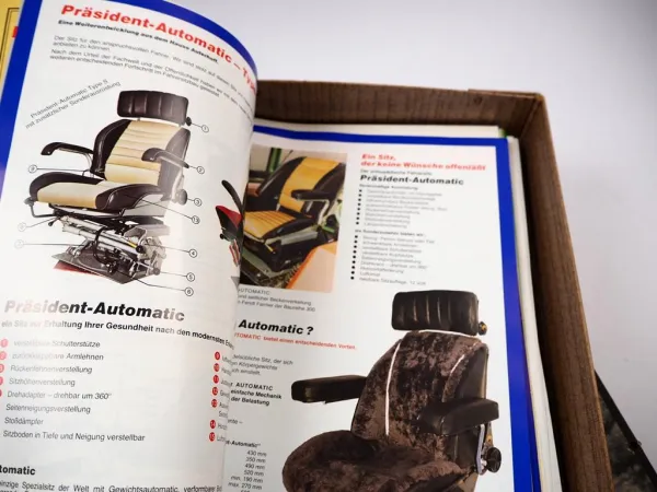 Posten Original Prospekte Fahrzeugsitze für Nutzfahrzeuge in Archivkasten