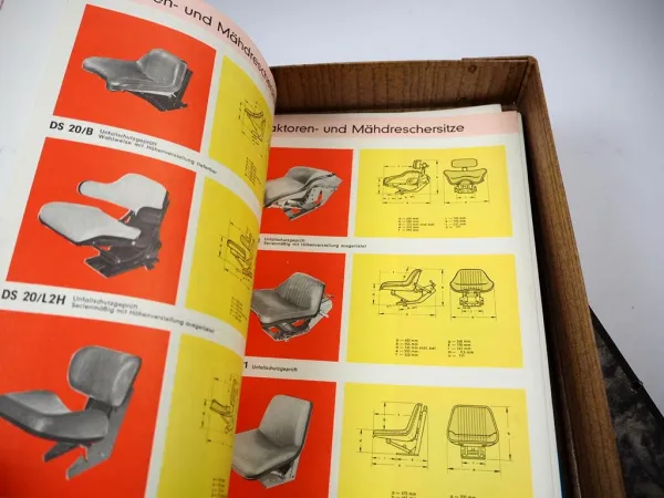 Posten Original Prospekte Fahrzeugsitze für Nutzfahrzeuge in Archivkasten