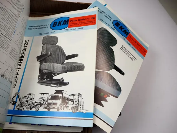 Posten Original Prospekte Fahrzeugsitze für Nutzfahrzeuge in Archivkasten