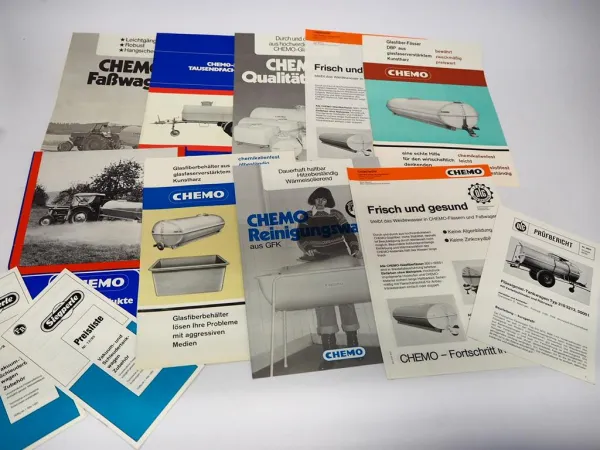 Posten Original Prospekte Landtechnik Tankwagen Fasswagen 1970/80er Jahre