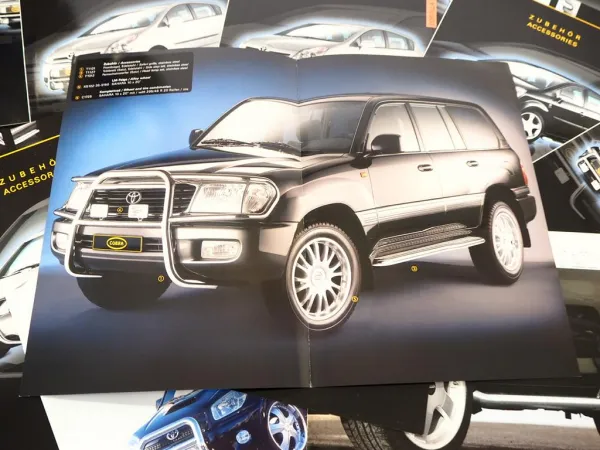 Posten Original Prospekte Preisliste Cobra Zubehör für Toyota Lexus 2004/05