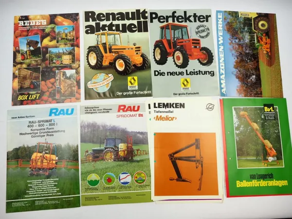 Posten original Prospekte Preislisten Ersatzteillisten Landtechnik 1960/90er J.