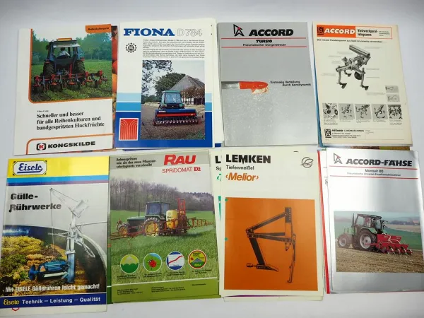 Posten original Prospekte Preislisten Ersatzteillisten Landtechnik 1960/90er J.