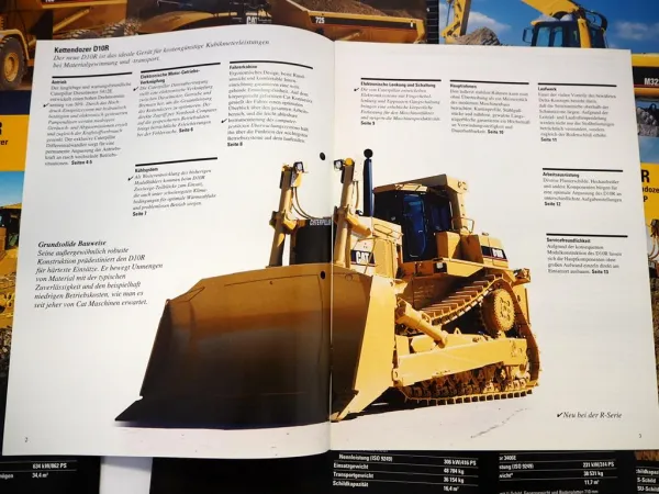 Posten Original Prospekte Zeppelin CAT Radlader Kipper Raupen 1990er Jahre