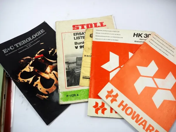 Posten Prospekte Betriebsanleitungen Ersatzteillisten Landtechnik 1970/1990er J.